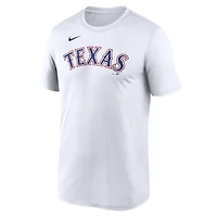 Men's Nike White Texas Rangers New Legend Wordmark Dri-FIT T-Shirt