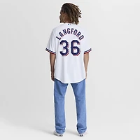 Men's Nike Wyatt Langford White Texas Rangers Home Replica Jersey