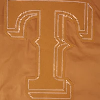 Men's Pro Standard Brown Texas Rangers Paint The City Twill Full-Zip Jacket