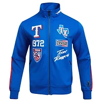 Men's Pro Standard Royal Texas Rangers Fast Lane Full-Zip Track Jacket