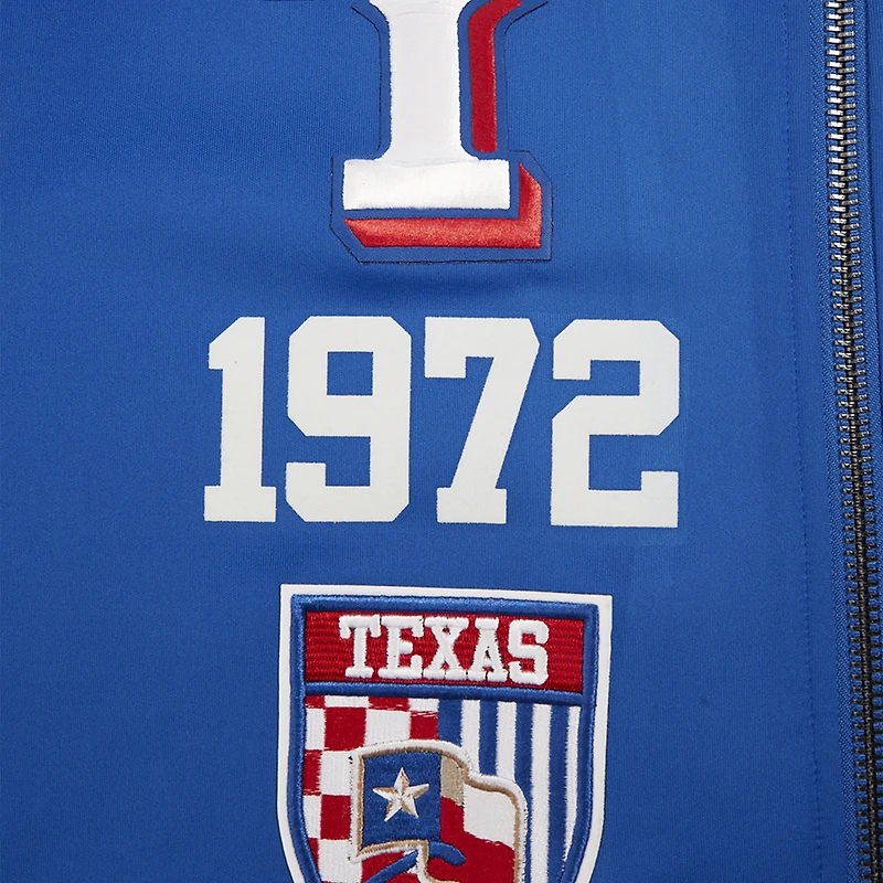 Men's Pro Standard Royal Texas Rangers Fast Lane Full-Zip Track Jacket