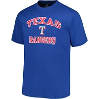 Men's Profile Royal Texas Rangers Big & Tall Heart Soul T-Shirt