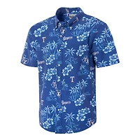 Men's Reyn Spooner Royal Texas Rangers Kekai Button-Down Shirt