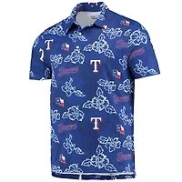Polo Performance Reyn Spooner Royal Texas Rangers pour homme