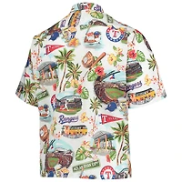 Chemise boutonnée Scenic Texas Rangers pour homme Reyn Spooner blanche