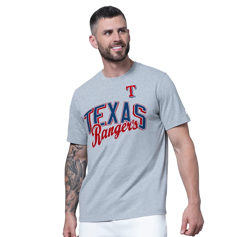 Men's Starter  Royal/Heather Gray Texas Rangers Two-Pack T-Shirt Set