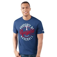 Men's Starter  Royal Texas Rangers Prime Time Property Of T-Shirt