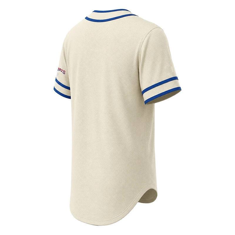 Maillot rétro des Texas Rangers pour homme, couleur naturelle Stitches