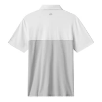 Polo tri-blend blanc/gris Texas Rangers Home Run Leader pour homme TravisMathew