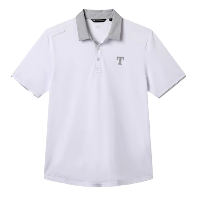 Men's TravisMathew White Texas Rangers Victory Vibes Polo