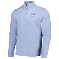 Veste Vineyard Vines bleu clair Texas Rangers Saltwater Quarter-Zip pour hommes