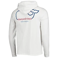 Men's Vineyard Vines White Texas Rangers Long Sleeve Hoodie T-Shirt