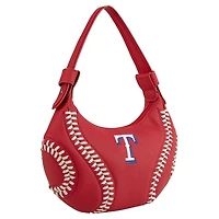 Montana West  Texas Rangers Red Shoulder Hobo Bag