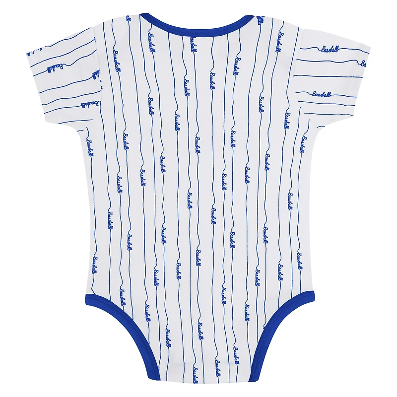 Newborn & Infant Gray/White Texas Rangers Two-Pack Play Ball Bodysuit Set