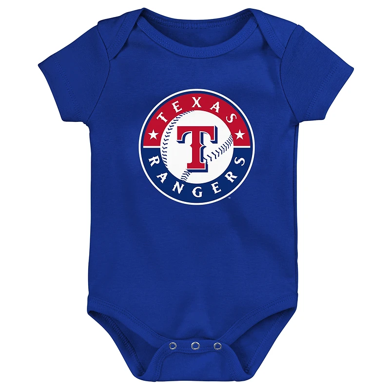 Body avec logo de l'équipe principale des Royal Texas Rangers pour nouveau-nés et nourrissons