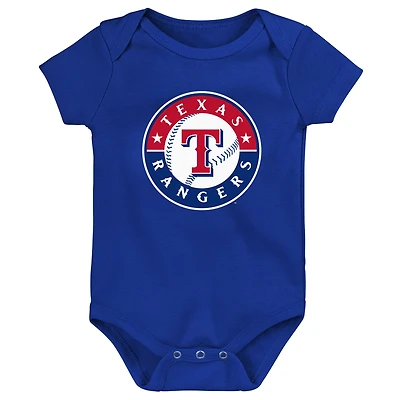 Body avec logo de l'équipe principale des Royal Texas Rangers pour nouveau-nés et nourrissons