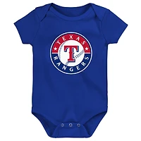 Body avec logo de l'équipe principale des Royal Texas Rangers pour nouveau-nés et nourrissons