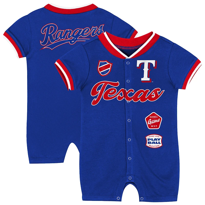 Newborn Outerstuff Royal Texas Rangers Pinch Coverall