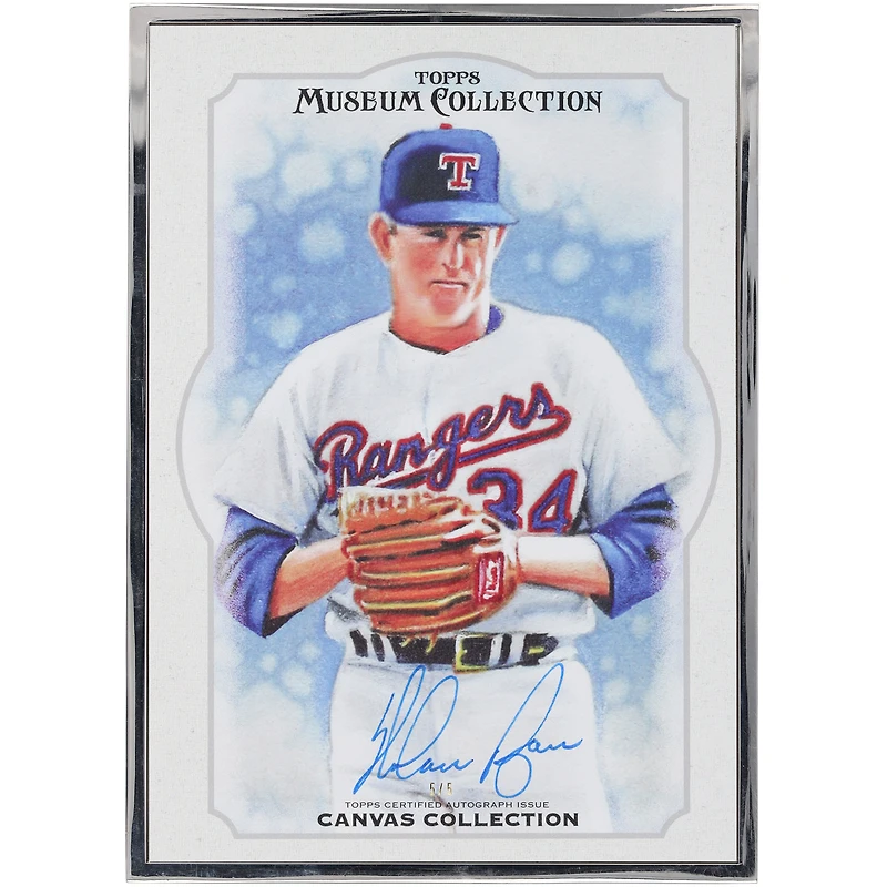 Carte encadrée autographiée Nolan Ryan Texas Rangers 2013 Topps Museum Collection #CCBA-NR #5/5