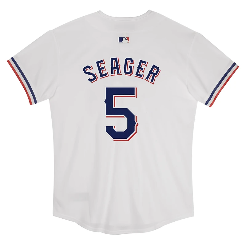 Maillot de jeu Nike Corey Seager blanc des Texas Rangers pour enfants d'âge préscolaire