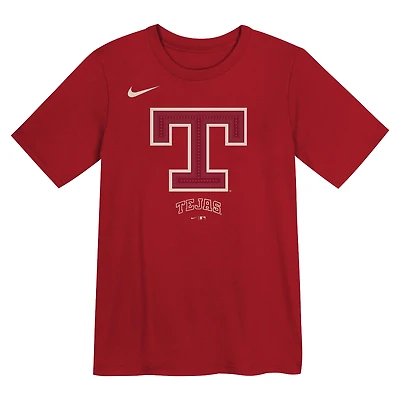 Preschool Nike Red Texas Rangers 2026 City Connect Logo T-Shirt