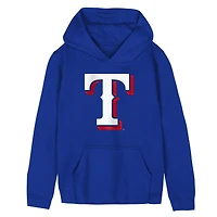 Preschool Outerstuff  Royal Texas Rangers Primary Logo Fleece Hoodie