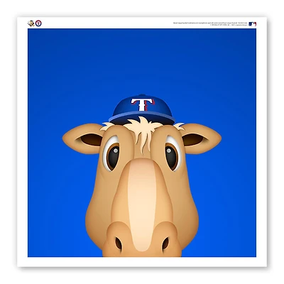 Texas Rangers 12" x 12" Rangers Capitaine Affiche Imprimer