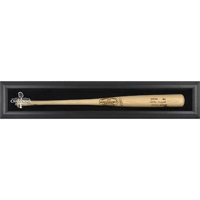 Texas Rangers 2023 MLB World Series Champions Black Framed Wall-Mounted Logo Bat Display Case