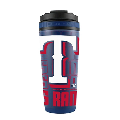 Bouteille shaker en acier inoxydable 4D de 26 oz des Texas Rangers
