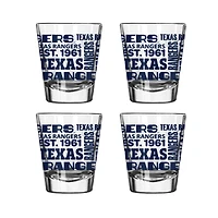 Texas Rangers 4-Pack 2oz. Shot Glass Set