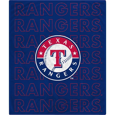 Texas Rangers 60" x 70" Echo Wordmark Lightweight Blanket