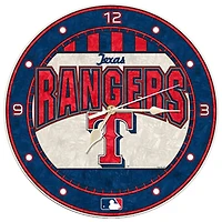 Horloge murale en verre Art Rangers du Texas
