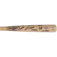 Texas Rangers Autographed 2023 World Series Champions Louisville Slugger Logo Bat with 6+ Signatures - Limited Edition of 100