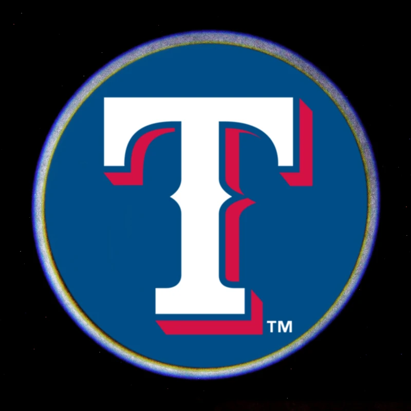 Lumière de portière de voiture des Texas Rangers
