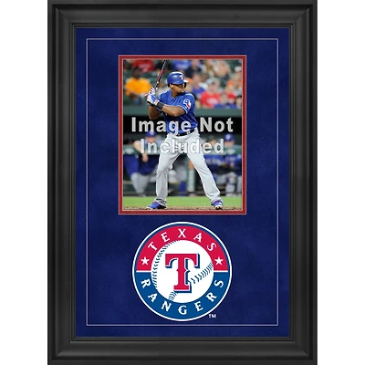 Cadre photo vertical encadré de luxe Texas Rangers de 8 po x 10 po avec logo de l'équipe