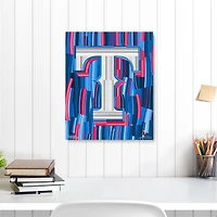 Texas Rangers Stretched 16" x 20" Embellished Canvas Giclee Print - Art by Charlie Turano III