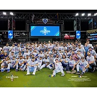 Texas Rangers Unsigned 2023 World Series Champions Celebration Photograph
