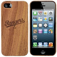 Coque principale en bois pour iPhone 5 des Texas Rangers