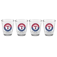 The Memory Company Texas Rangers 4-Pack 2oz. Shot Glass Set