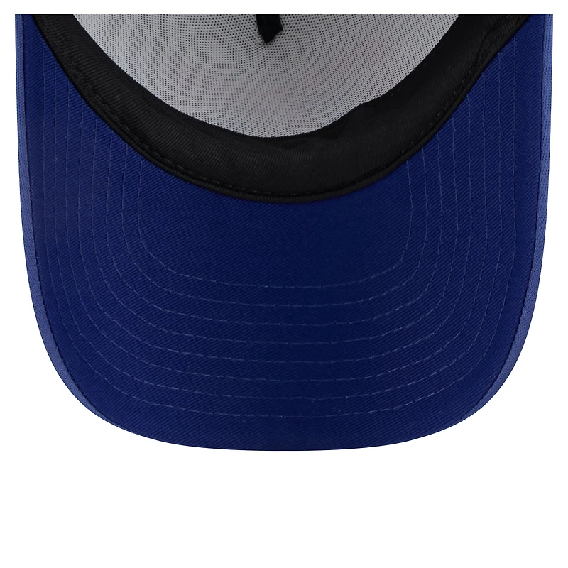 Casquette ajustable New Era Texas Rangers A-Frame 9FORTY blanche/bleue pour tout-petit