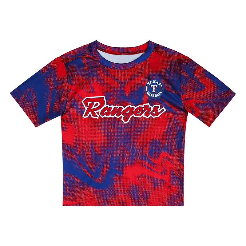Toddler Red/Royal Texas Rangers Pinch Hitter Infielder T-Shirt & Shorts Set