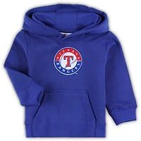 Toddler Royal Texas Rangers Team Primary Logo Fleece Pullover Hoodie