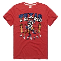 Unisex Homage  Red Texas Rangers MLB x Grateful Dead Americana Tri-Blend T-Shirt