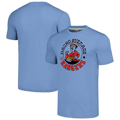 T-shirt triple mélange unisexe MLB x Guy Fieri's Flavortown Light Blue Texas Rangers