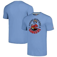 T-shirt triple mélange unisexe MLB x Guy Fieri's Flavortown Light Blue Texas Rangers