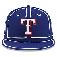 Unisex New Era x Joshua Vides Royal Texas Rangers Outline 59FIFTY Fitted Hat