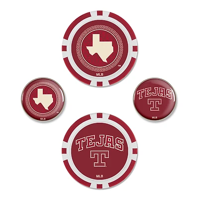 WinCraft Texas Rangers 2026 City Connect 4-Piece Ball Marker Set