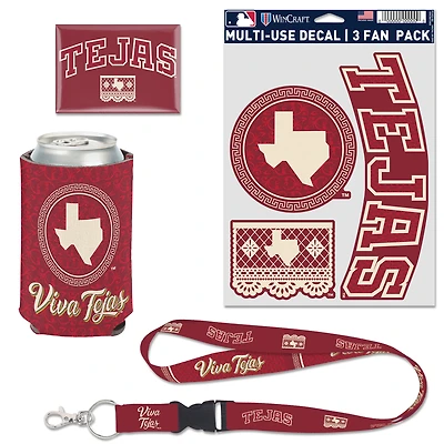 WinCraft Texas Rangers 2026 City Connect 4-Piece Fan Pack
