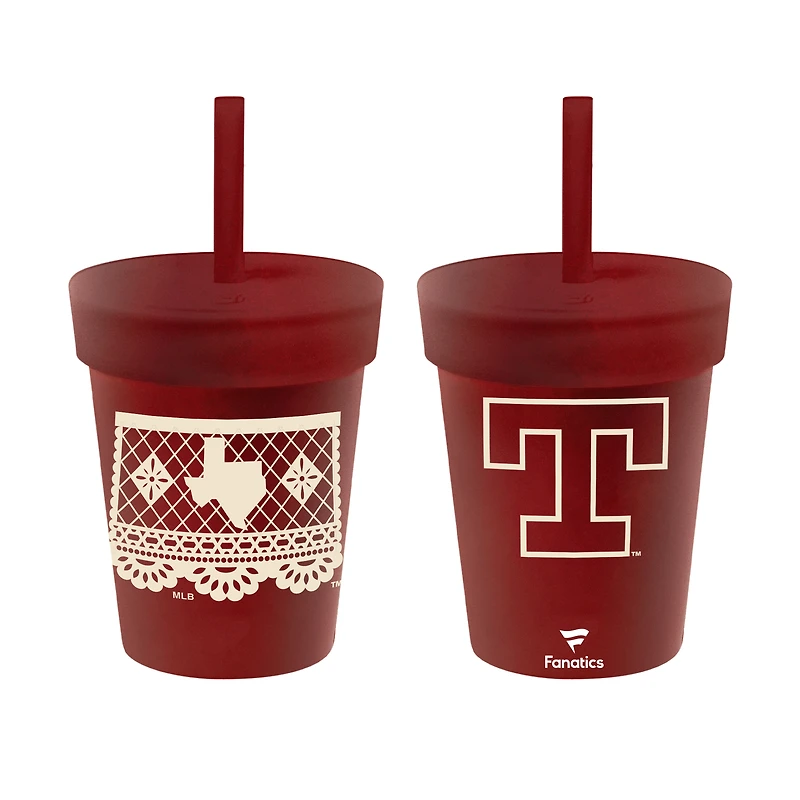 WinCraft  Texas Rangers 2026 City Connect 8oz. Silicone Tumbler with Lid & Straw