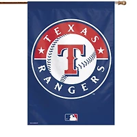 Drapeau de maison WinCraft Texas Rangers, logo circulaire 28" x 40".